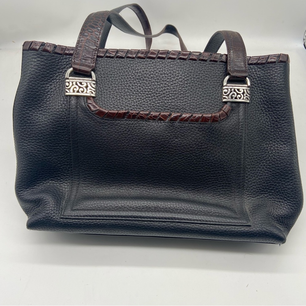 BRIGHTON WOMENS Two Tone Pebbled Shoulder bag PURSE